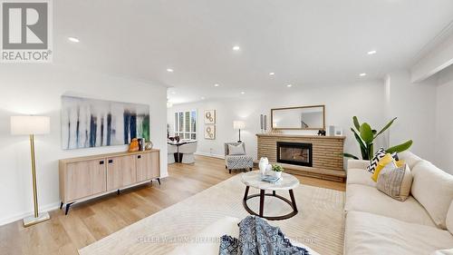 104 Otonabee Avenue, Toronto, ON - Indoor Photo Showing Living Room With Fireplace