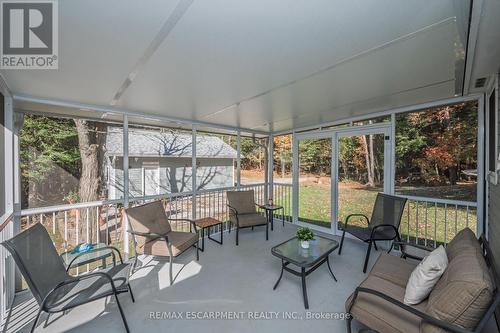 Screened in covered porch - 1012 Armstrong Road, Gravenhurst, ON - Outdoor With Exterior
