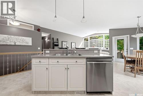 3940 Nottingham Crescent, Regina, SK - Indoor Photo Showing Kitchen With Double Sink