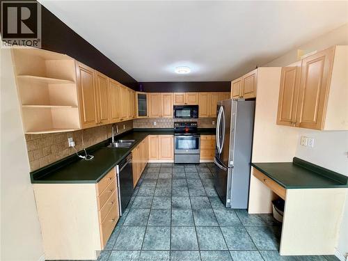 1484 Border, Tecumseh, ON - Indoor Photo Showing Kitchen With Double Sink