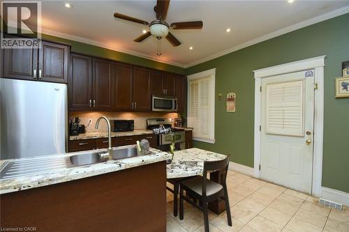 22 Picton Street E, Hamilton, ON - Indoor Photo Showing Kitchen With Double Sink