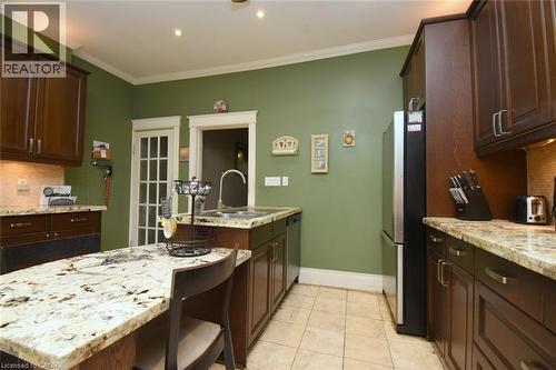 22 Picton Street E, Hamilton, ON - Indoor Photo Showing Kitchen With Double Sink