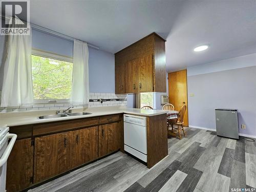 1641 103Rd Street, North Battleford, SK - Indoor Photo Showing Kitchen With Double Sink