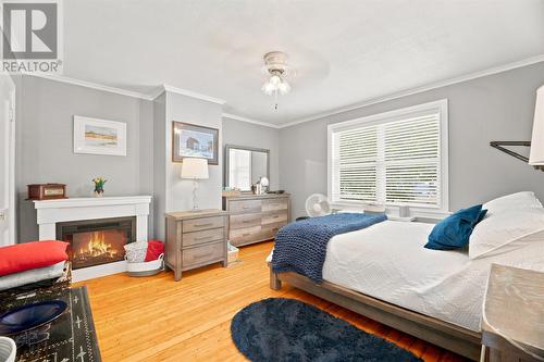 370 Conception Bay Highway, Holyrood, NL - Indoor Photo Showing Bedroom With Fireplace