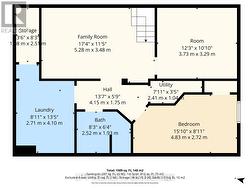 House lower level floor plan - 