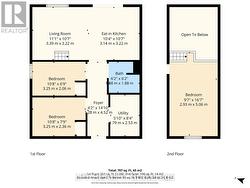 Bunkie both levels floor plan - 