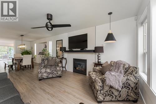 5940 Kovachich Drive, Prince George, BC - Indoor Photo Showing Living Room With Fireplace