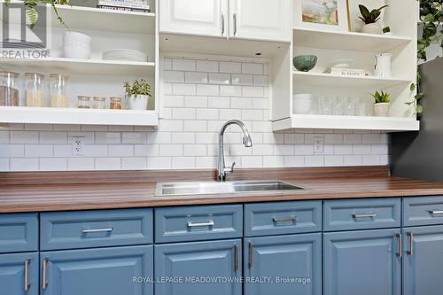 29 Railway Street, Hamilton, ON - Indoor Photo Showing Kitchen With Double Sink