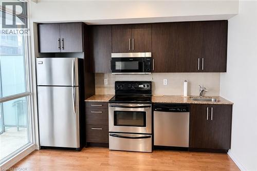 65 Bremner Boulevard Unit# 4211, Toronto, ON - Indoor Photo Showing Kitchen With Stainless Steel Kitchen