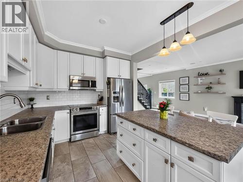 3 Hitching Post Ridge, Binbrook, ON - Indoor Photo Showing Kitchen With Double Sink With Upgraded Kitchen