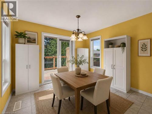 Virtually Staged - 60 Attwood Drive, Cambridge, ON - Indoor Photo Showing Dining Room
