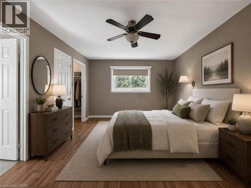 Virtually Staged - 60 Attwood Drive, Cambridge, ON - Indoor Photo Showing Bedroom
