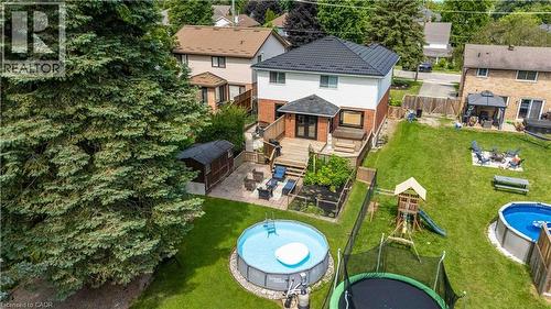 54 Selkirk Street, Caledonia, ON - Outdoor With Above Ground Pool