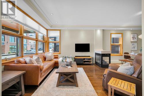 376 Winona Avenue, Ottawa, ON - Indoor Photo Showing Living Room With Fireplace