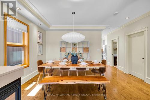 376 Winona Avenue, Ottawa, ON - Indoor Photo Showing Dining Room With Fireplace