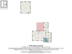 Main Floor Plan with Detached Garage - 