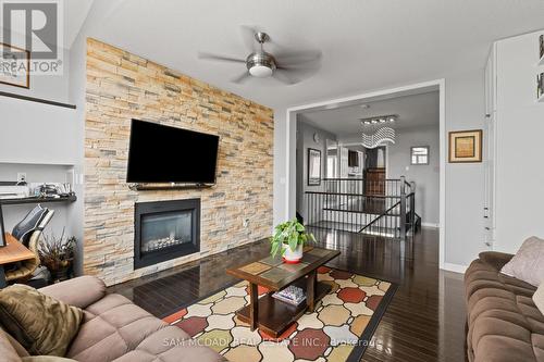 920 Clark Boulevard, Milton, ON - Indoor Photo Showing Living Room With Fireplace