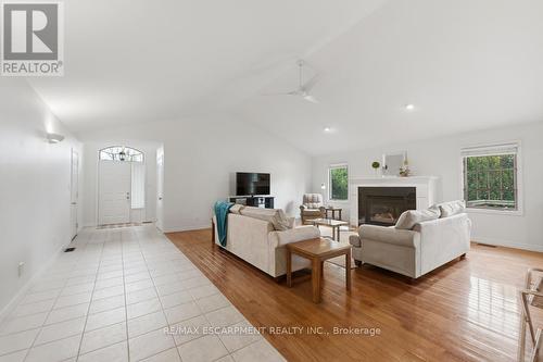 80 Lister Avenue, Hamilton, ON - Indoor Photo Showing Living Room With Fireplace