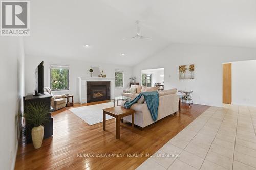 80 Lister Avenue, Hamilton, ON - Indoor Photo Showing Living Room With Fireplace