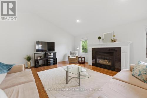 80 Lister Avenue, Hamilton, ON - Indoor Photo Showing Living Room With Fireplace