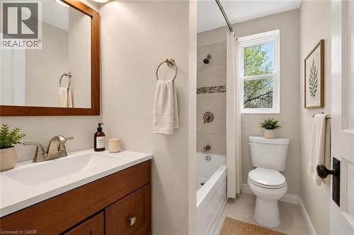 This image has been virtually staged - 520 John Street N, Hamilton, ON - Indoor Photo Showing Bathroom