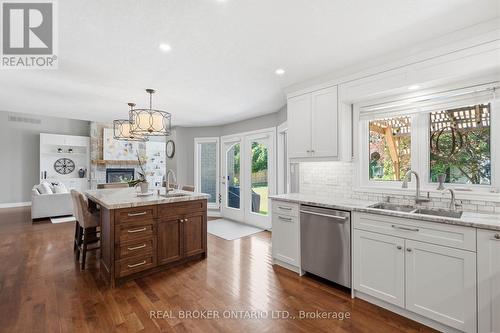 6 Pioneer Tower Crescent, Kitchener, ON - Indoor Photo Showing Kitchen With Double Sink
