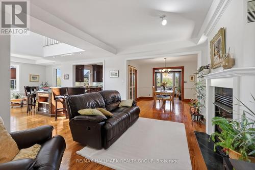 2043 Riverside Drive, Ottawa, ON - Indoor Photo Showing Living Room With Fireplace