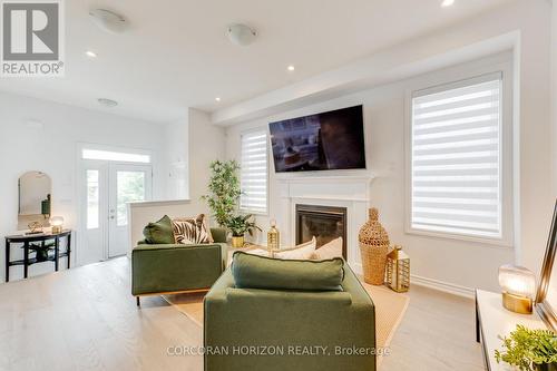 15 Mountainside Crescent, Whitby, ON - Indoor Photo Showing Living Room With Fireplace