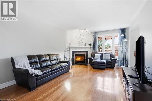31 Fano Drive, Hamilton, ON - Indoor Photo Showing Living Room With Fireplace
