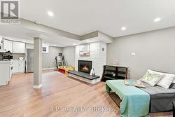 Finished Basement w Gas Fireplace - 