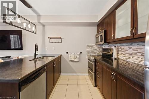 7 Sirente Drive Unit# 7, Hamilton, ON - Indoor Photo Showing Kitchen With Double Sink