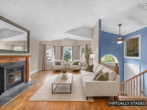 106 Jeep Crescent, Eastern Passage, NS - Indoor Photo Showing Living Room With Fireplace