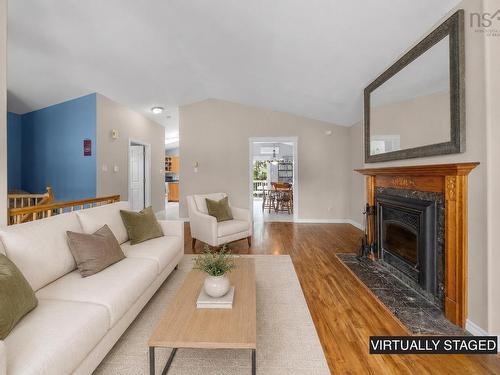 106 Jeep Crescent, Eastern Passage, NS - Indoor Photo Showing Living Room With Fireplace