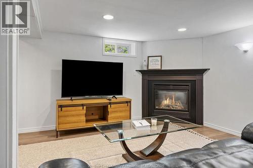 946 Belleperche, Windsor, ON - Indoor Photo Showing Living Room With Fireplace