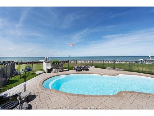 12862 Riverside, Tecumseh, ON - Outdoor With Body Of Water With In Ground Pool With View