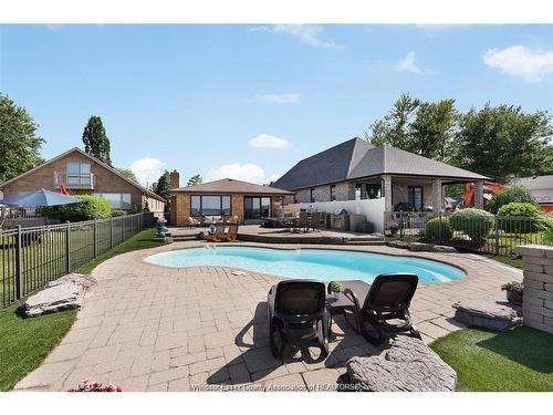 12862 Riverside, Tecumseh, ON - Outdoor With In Ground Pool With Backyard