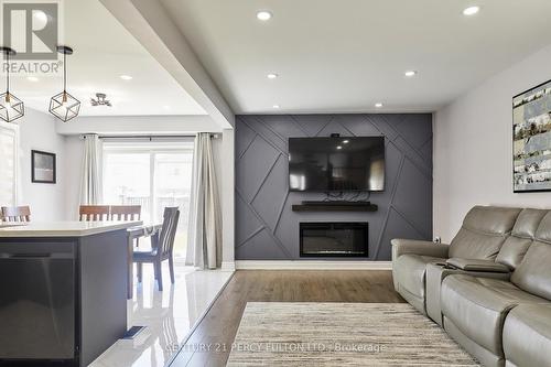1343 Kettering Drive, Oshawa, ON - Indoor Photo Showing Living Room With Fireplace