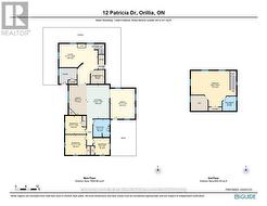 main floor 2000 sq  + upper primary bedrm 600 sq - 