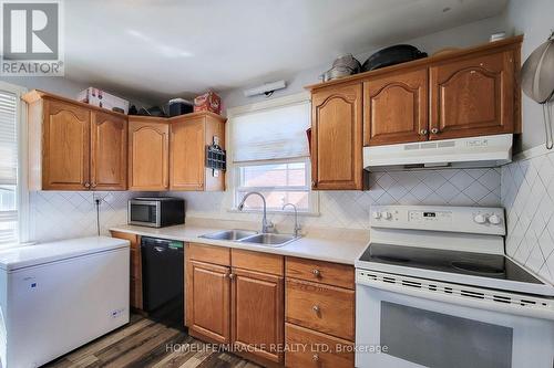 87 Rice Road, Welland, ON - Indoor Photo Showing Kitchen With Double Sink