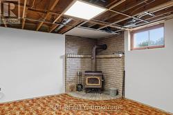 Woodstove in basement - 