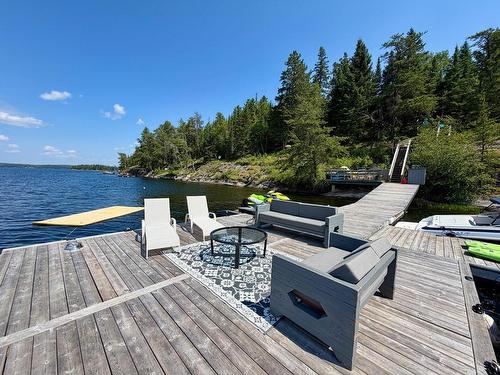48 Sunset Trail, Kenora, ON - Outdoor With Body Of Water With Deck Patio Veranda
