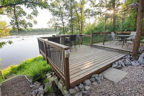 37 Awanipark Dr, Pinawa, MB - Outdoor With Body Of Water With Deck Patio Veranda