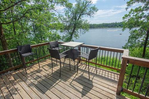 37 Awanipark Dr, Pinawa, MB - Outdoor With Body Of Water With Deck Patio Veranda
