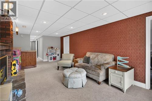 56 Brookstream Court, Hamilton, ON - Indoor With Fireplace