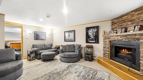 1244 Larch  S Drive, Cranbrook, BC - Indoor Photo Showing Living Room With Fireplace