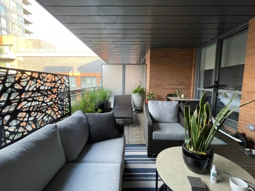 Patio - 702-360 Rue Atateken, Montréal (Ville-Marie), QC -  With Exterior