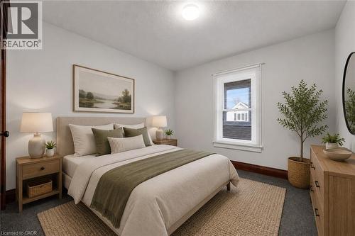 Virtually Staged - 121 Edgemont Street N, Hamilton, ON - Indoor Photo Showing Bedroom