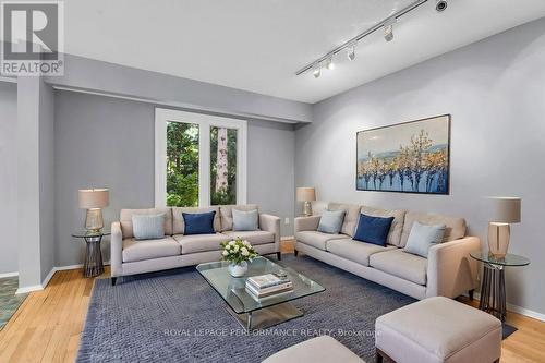 Living Room virtually staged - 67 Ramsgate Private, Ottawa, ON - Indoor Photo Showing Living Room