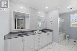 spacious 5 piece bath upper level - 