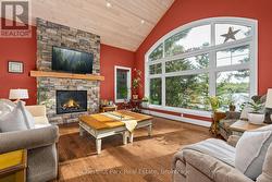 Main Floor Living room with lake views - 